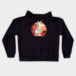 Unicorn Mexican Spaniard Palms Kids Hoodie